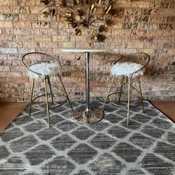 Bistro  table set 24 wide top table 