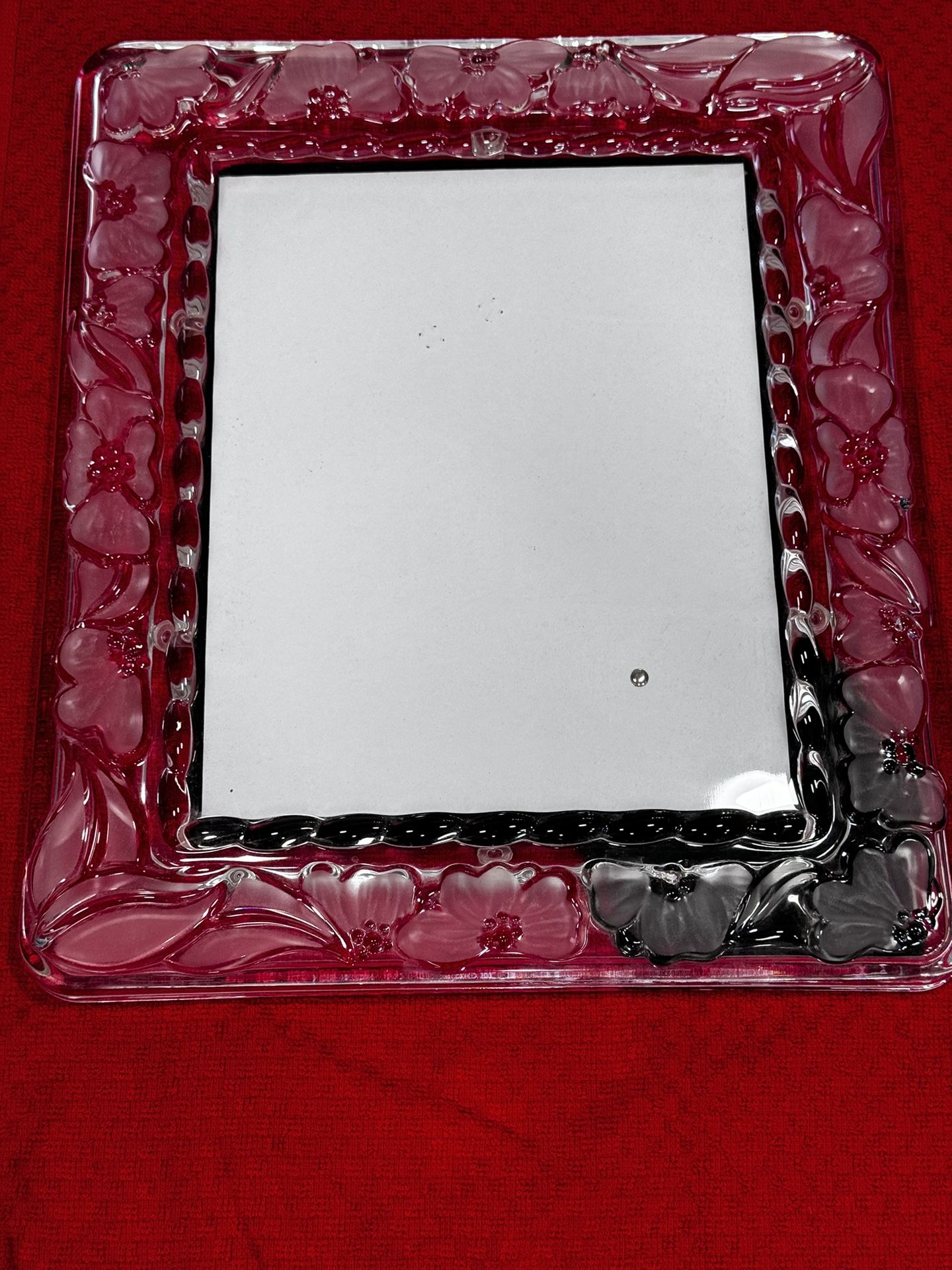 Waterford Marquis Crystal Floral Frame In Box 8x10
