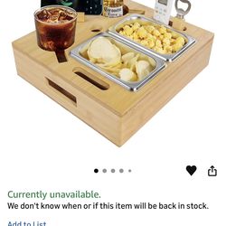 Cup holder wooden tray