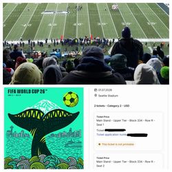 FIFA World Cup Tickets  (Knockout Stage July 1st)