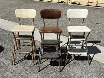 Vintage Cosco Kitchen Step Stool Chair