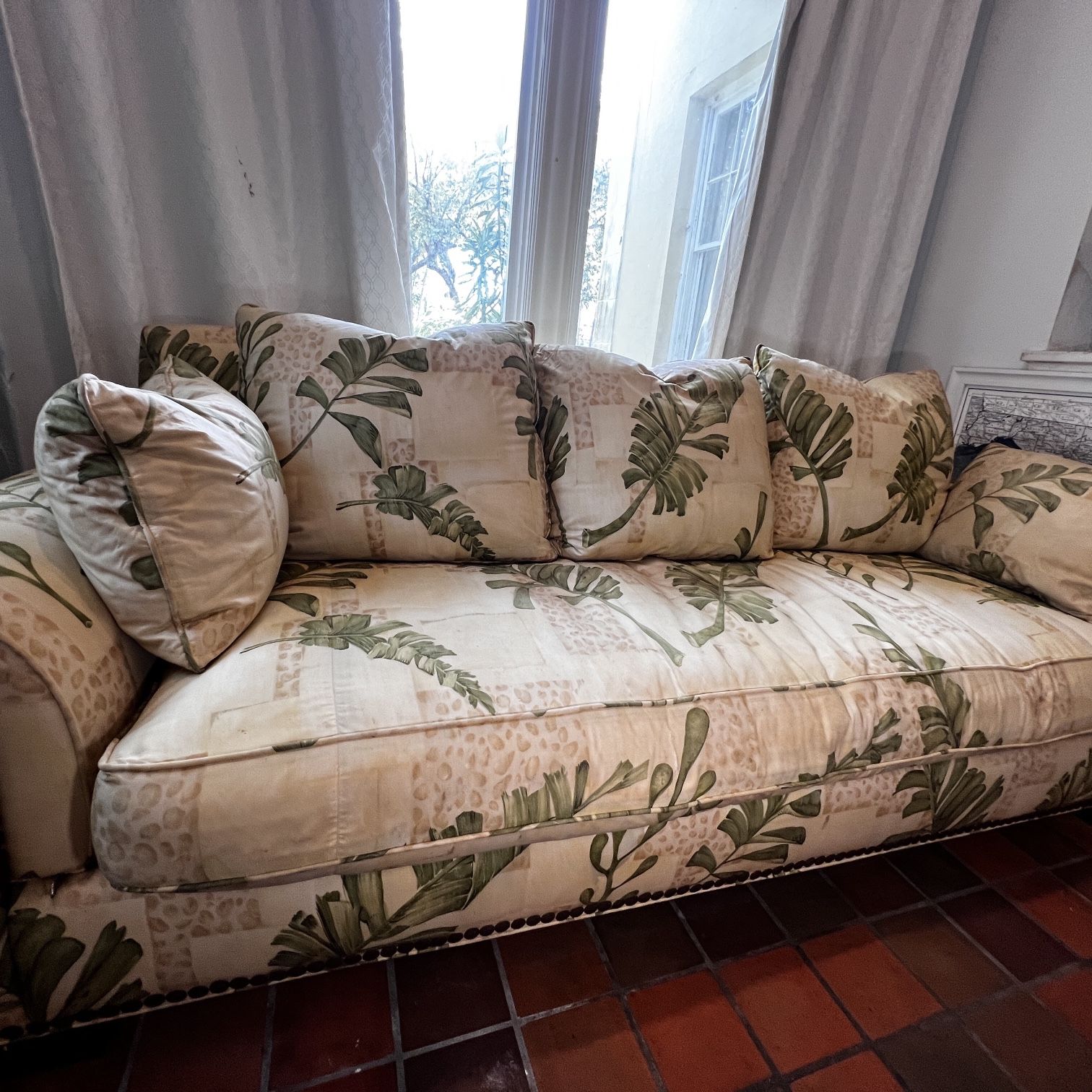 🛋️ FOR SALE: Luxurious BRUNSCHWIG & FILS Custom Sofa 🌿