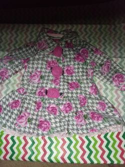 Girls Fashion Jacket..w/ floral ribbon