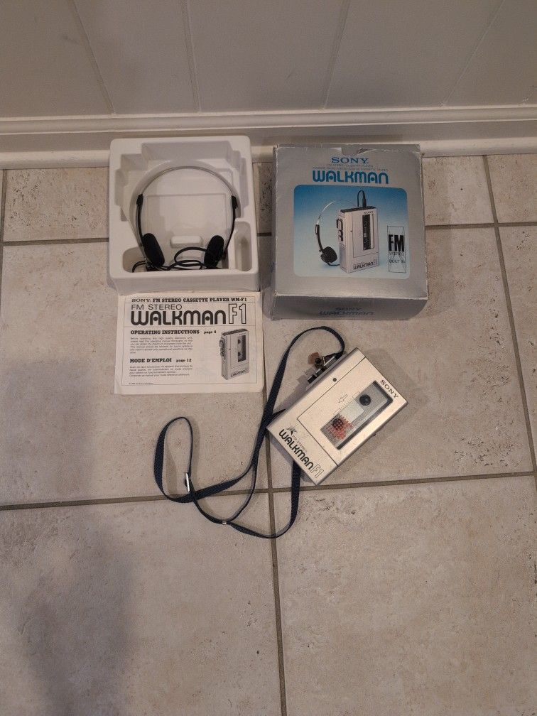 Vintage Sony Walkman WM-F1 FM Stereo Cassette Player
