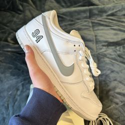 NIKE SB DUNK LOW SUPREME 94 WHITE METALLIC SILVER SIZE 12 MEN