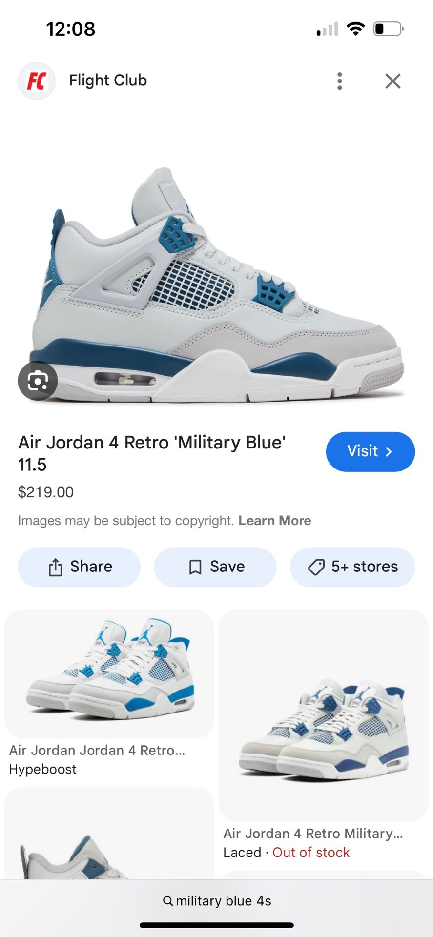 Military Blues Size7