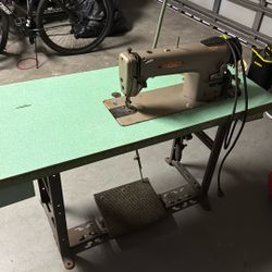 Industrial Sewing Table 