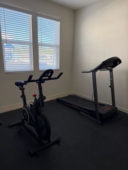 Bike and treadmill set
