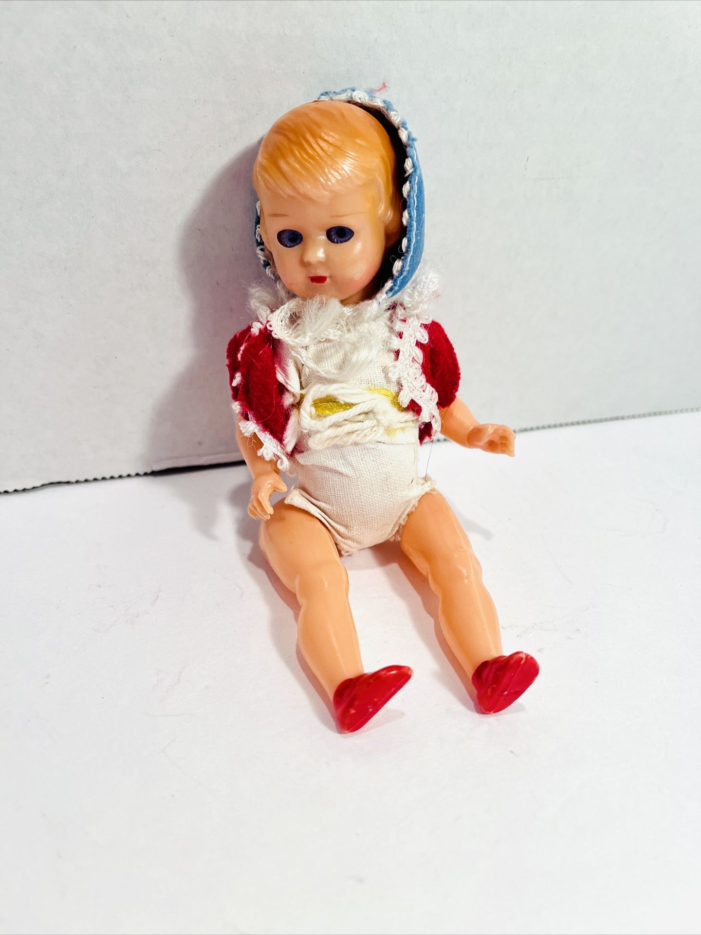 Celluloid Plastic Child Girl Vintage Jointed Doll - 5.5 inches