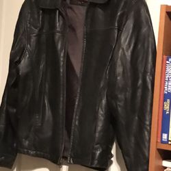 J Park Collection Small Leather Jacket Excellent Condition 