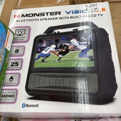 Monster Vision Bluetooth Speaker With LCD Tv