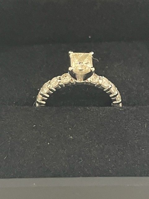 Zales 2 CT. T.W. Princess-Cut Diamond Engagement Ring in 14K White Gold