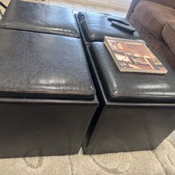 Four Pc Storage Coffee Table