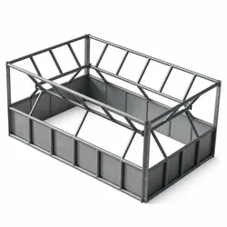 4x8 Big Bale Cattle Feeder | 14-Gauge Steel | New