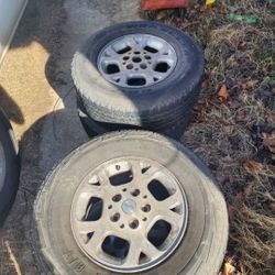 All 4 Rims And Tires 50 Bucks