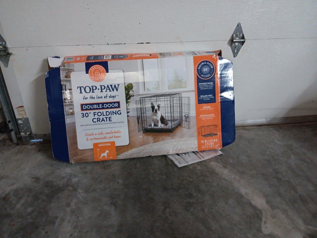 Top Paw 30" Folding Crate