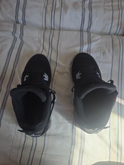 Jordan 4 black canvas size 7y