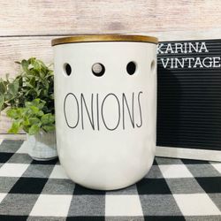 New Rae Dunn Onions Canister Farmhouse Kitchen 