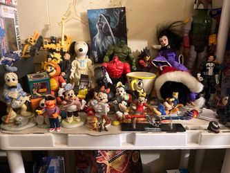Large Mixed Lot of Collectible Figures and Toys