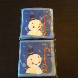 Snowman ⛄️ Cocktail Napkins- 2 Packages 20 Count Each