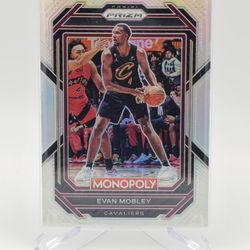 2022-23 Monopoly Prizm Evan Mobley Silver Prizm Cleveland Cavaliers