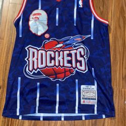 Bape Houston Rockets jersey