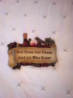 God Bless Our Home Wall Plaque