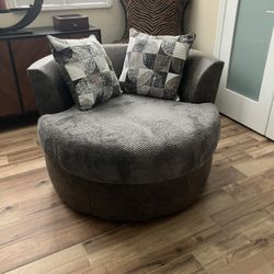 Microfiber Swivel Chair