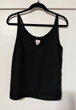 a • new day • Black V-Neck Adjustable Strap Cami XS