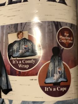 Frozen Olaf cape/blanket wrap