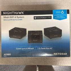 Netgear Nighthawk AX1800 Mesh WiFi 6 System Router 