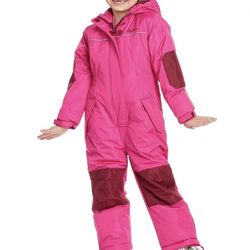 Baby girl snowsuit waterproof insulated fleece lined pram ski suit size 24M  (AO