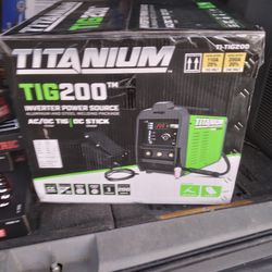 New Titanium 200 AC/DC Tig Welder 