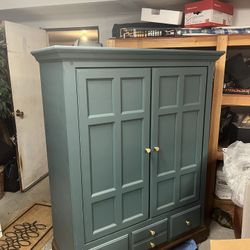 Great Condition Blue Armoire