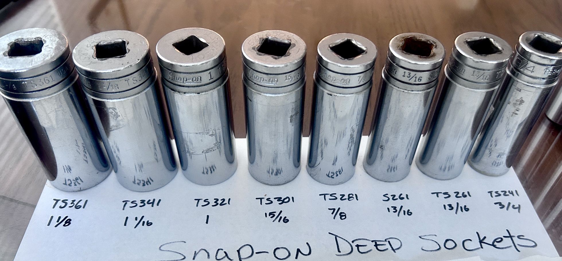 Snap-on Deep Sockets