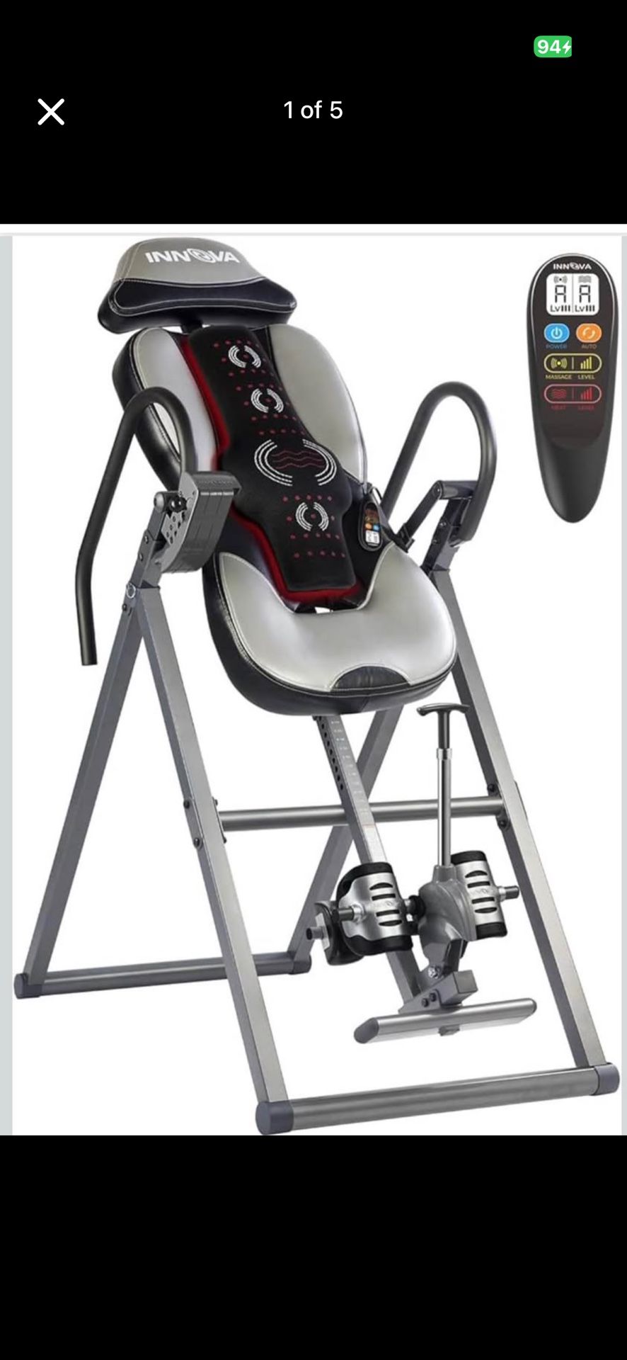 Innova Inversion Table w/ Heat & Vibration – Excellent Condition