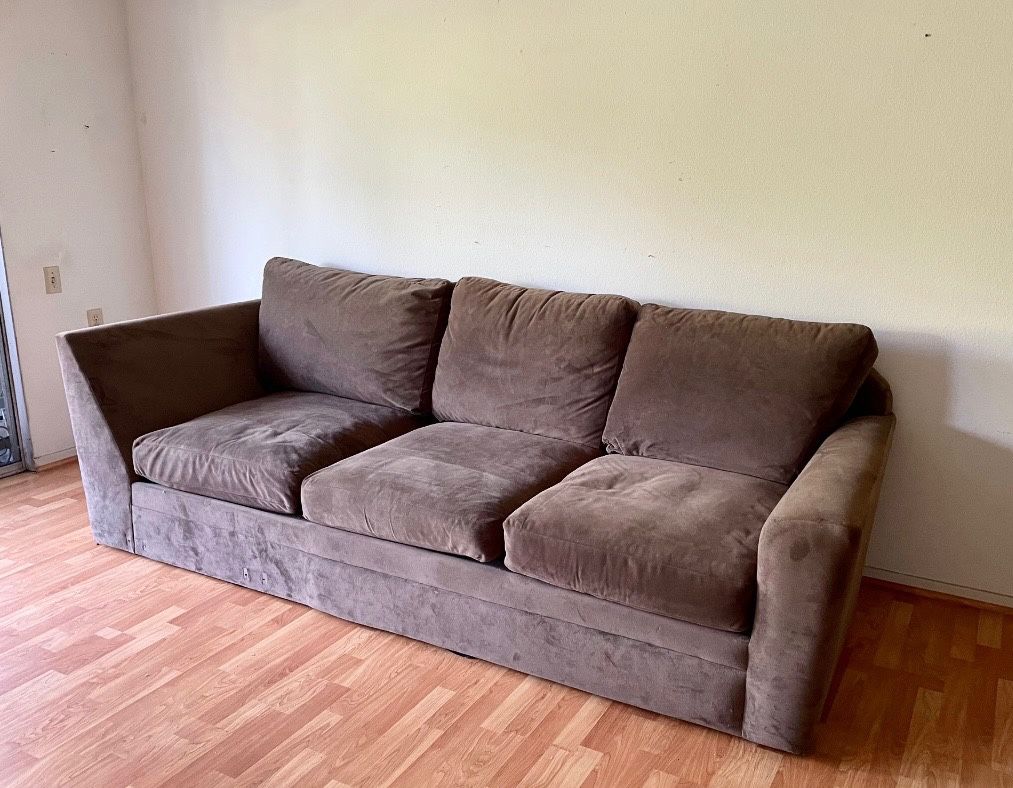 Brown Fabric Sofa