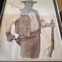 John Wayne Pencil Drawings 