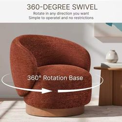 ❤️‍🔥 Modern round barrel rotating chair