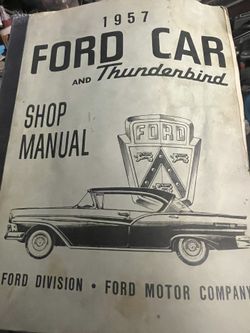 Book For Fix The 1957 Ford Car And Thunderbird
