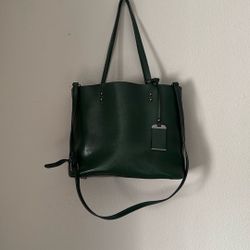 Dark green purse