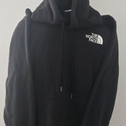 The north face black hoodie size large