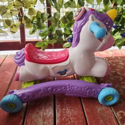 BEST OFFER : VTech Prance & Rock Learning Unicorn ride-on toy. 