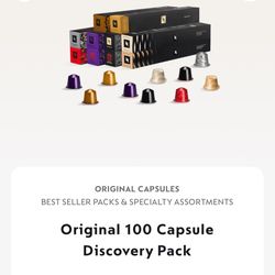 NESPRESSO PODS- UNOPENED ORIGINAL DISCOVERY PACK