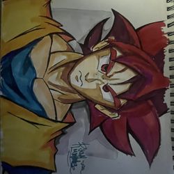 Ssj God Goku Art