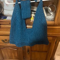 Hand Crochet Dressy Halter Top