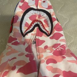 Pink Bape Hoodie Adult Small 
