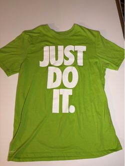 Just Do It Lime Green Nike T - Shirt