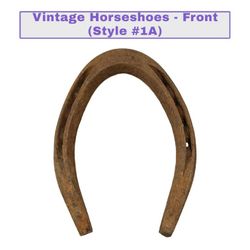 Vintage Pair of Horse Shoes - Style #1A - Equestrian/Home Decor for Craft Projects / Chic Cottage - Qty 2

