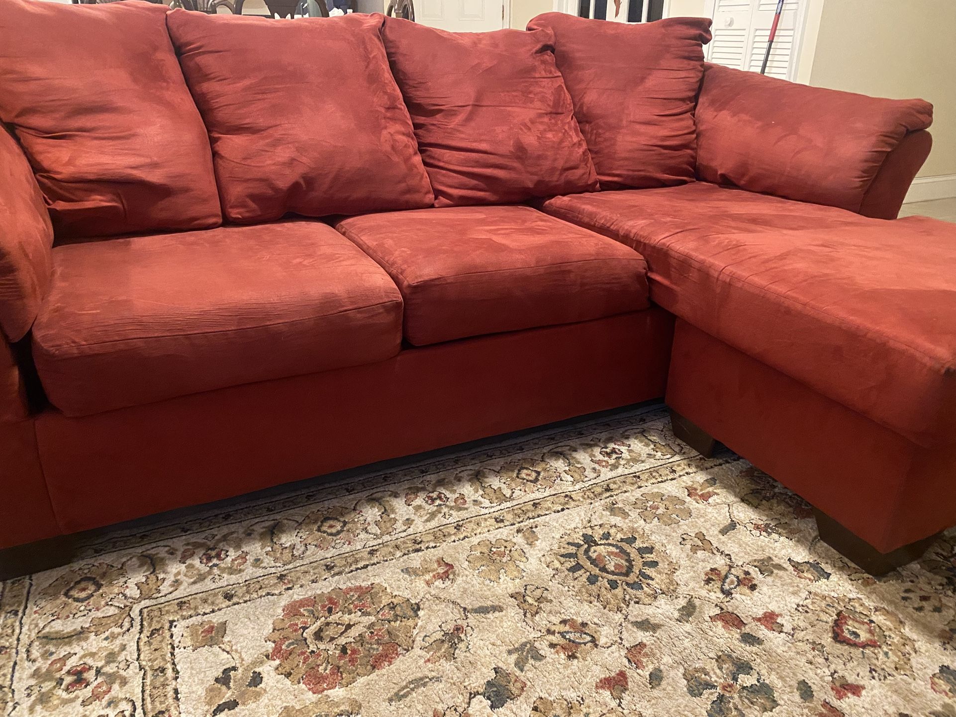 Sectional Red Sofa